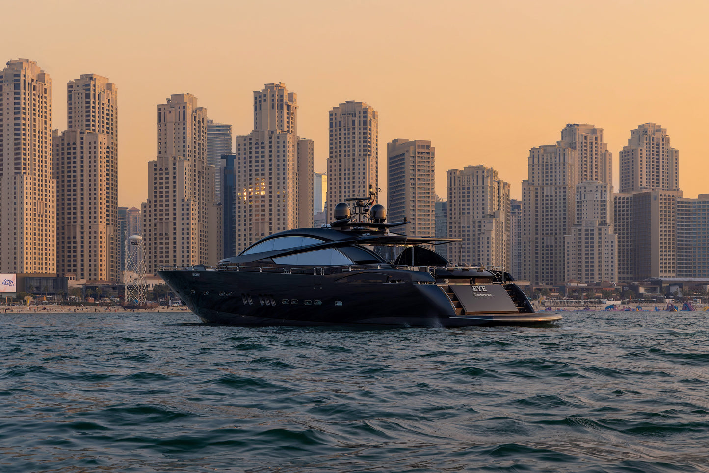 Eye Yacht 108ft. Luxury Yacht Charter Dubai Harbour.