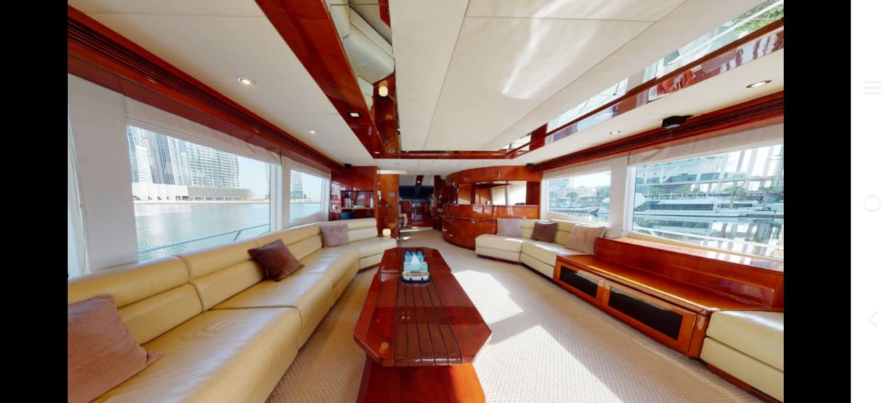 Stunning 88ft Luxury Fly Bridge Yacht, 60pax. Dubai Yacht Charter, Dubai Harbour Yacht