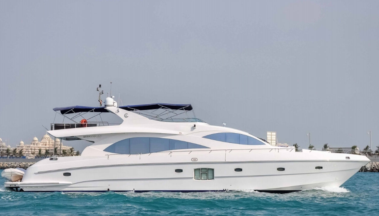 Stunning 88ft Luxury Fly Bridge Yacht, 60pax. Dubai Yacht Charter, Dubai Harbour Yacht