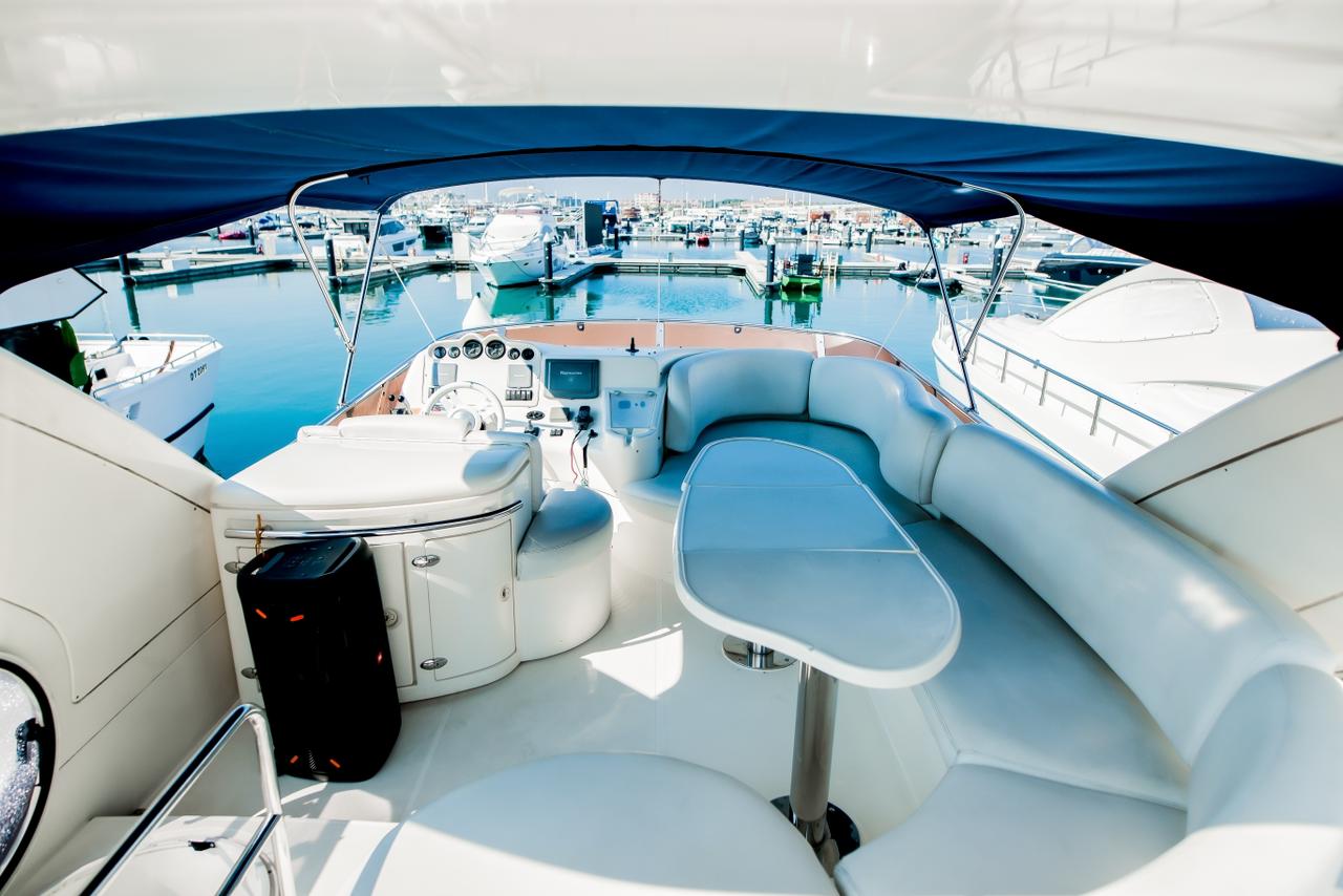 54ft Luxury Sunseeker Fly Bridge. Yacht Cruise Dubai Harbour | Marina. 15 guests. 𝕋𝕙𝕖 𝕐𝕒𝕔𝕙𝕥 𝔾𝕦𝕪 𝔻𝕦𝕓𝕒𝕚