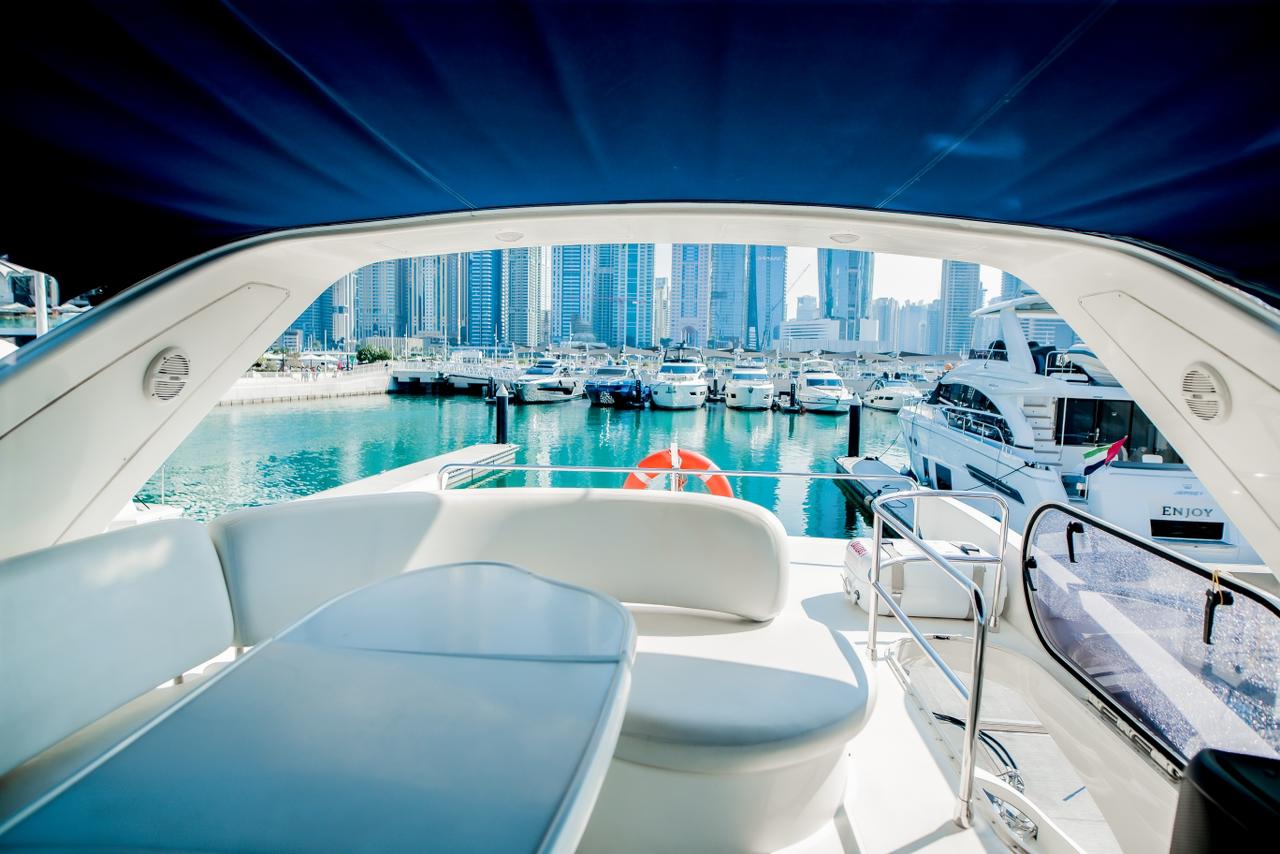 54ft Luxury Sunseeker Fly Bridge. Yacht Cruise Dubai Harbour | Marina. 15 guests. 𝕋𝕙𝕖 𝕐𝕒𝕔𝕙𝕥 𝔾𝕦𝕪 𝔻𝕦𝕓𝕒𝕚