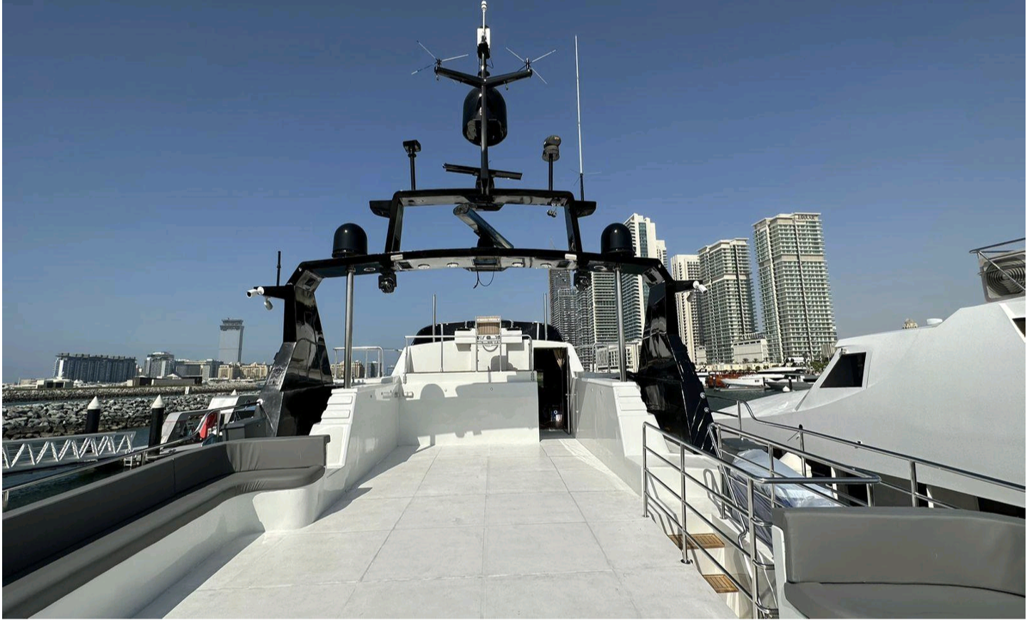 Mazayel 135ft Mega Yacht, 100pax - Dubai Harbour Yacht Charter, Yacht Party Dubai