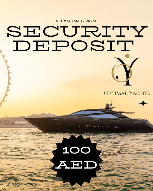 X Security Deposit (100aed pp or 50% for private Charter) We accept Bitcoin Payments.