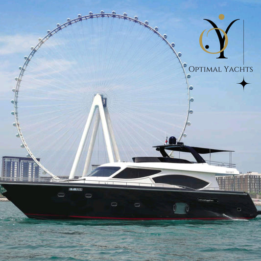 70ft Fly Bridge Yacht Charter, Dubai Harbour, 28 pax