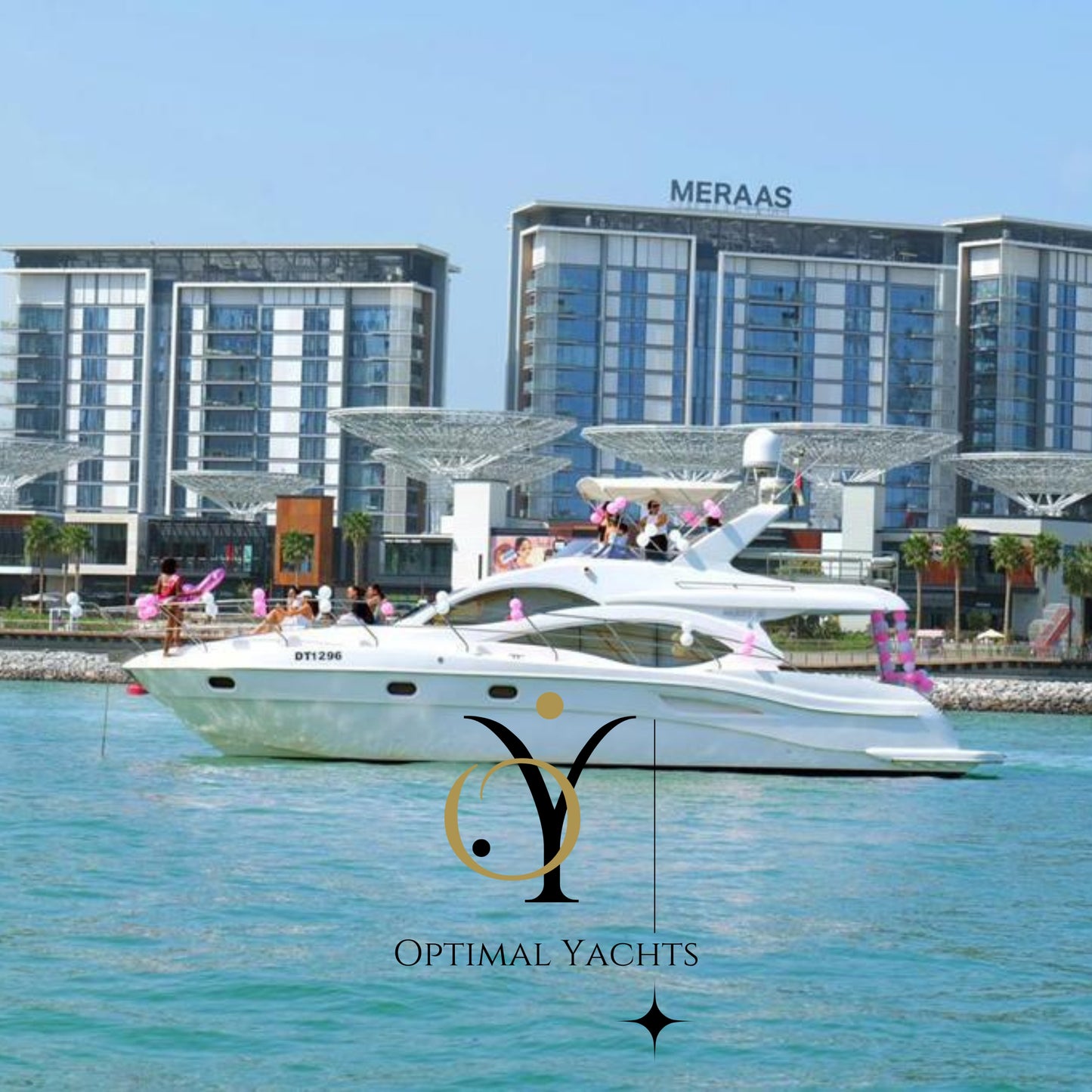 53ft Fly Bridge Yacht, Charter from Dubai Harbour 12pax.