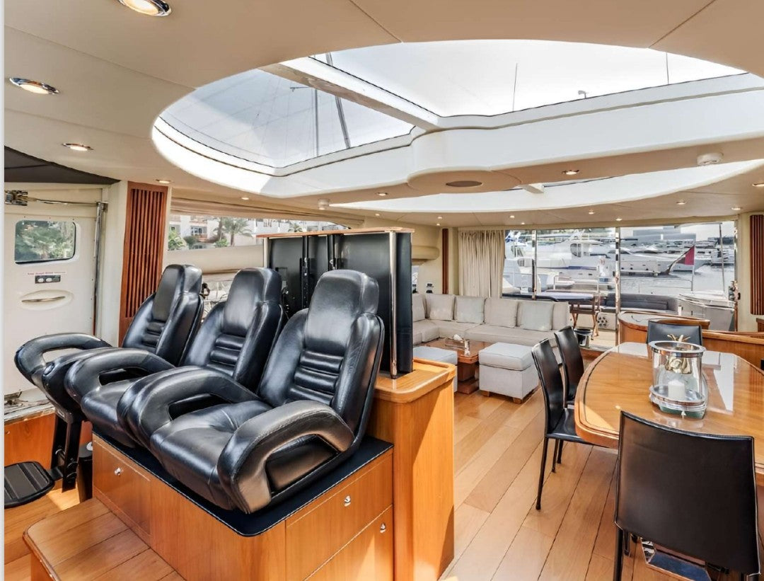 90ft Sunseeker Luxury Mega Yacht, Dubai Marina Yacht Cruise 15 Guests. Overnight Stays available.