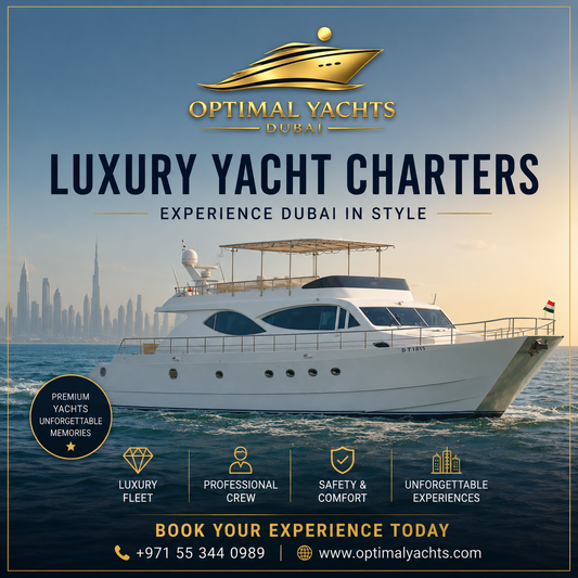 120ft Laffet Yacht Dubai | 100 Guests Luxury Charter from Dubai Harbour