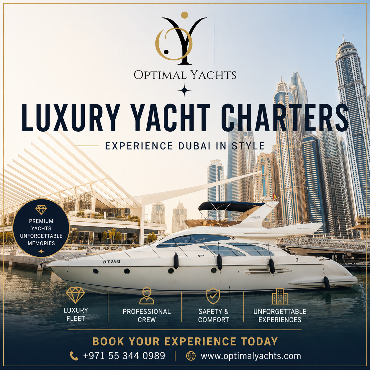 54ft Luxury Sunseeker Fly Bridge. Yacht Cruise Dubai Harbour | Marina. 15 guests. 𝕋𝕙𝕖 𝕐𝕒𝕔𝕙𝕥 𝔾𝕦𝕪 𝔻𝕦𝕓𝕒𝕚