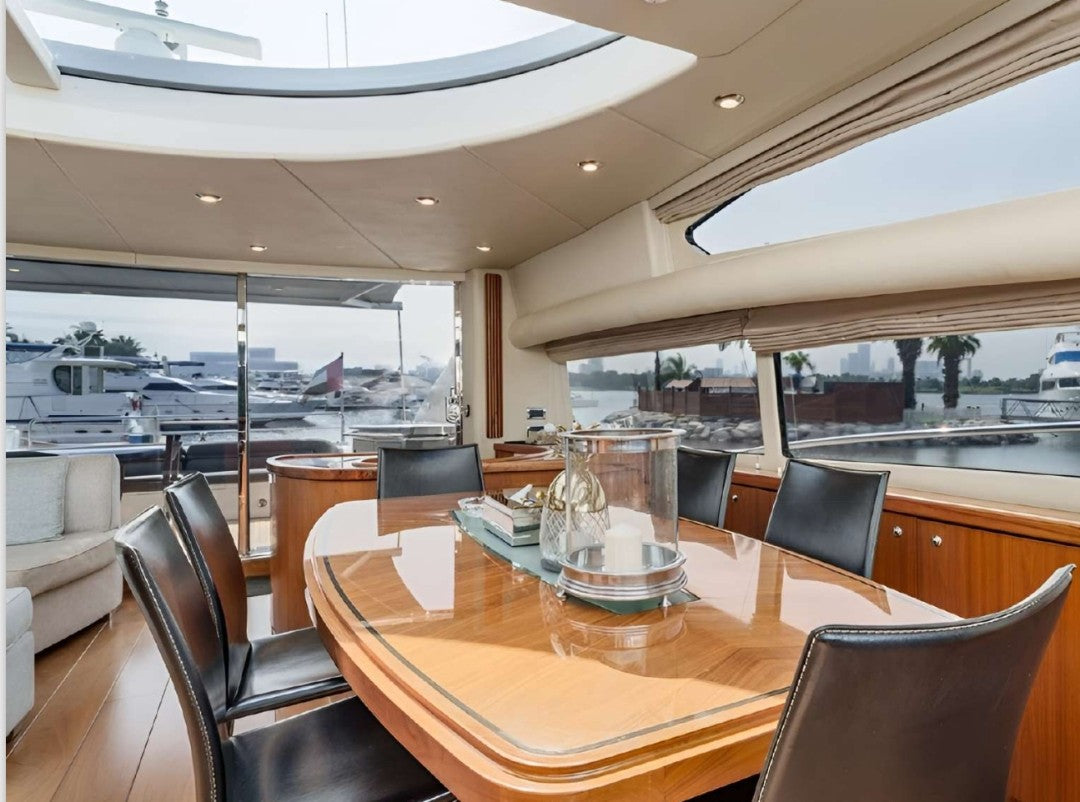 90ft Sunseeker Luxury Mega Yacht, Dubai Marina Yacht Cruise 15 Guests. Overnight Stays available.