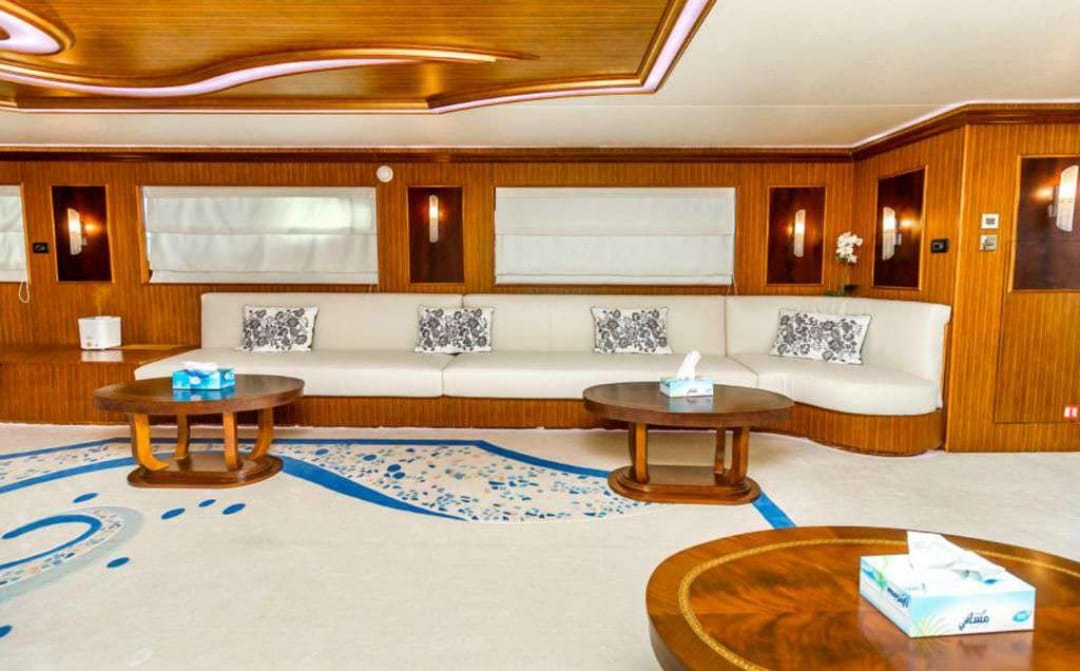 120ft Laffet Yacht Dubai | 100 Guests Luxury Charter from Dubai Harbour