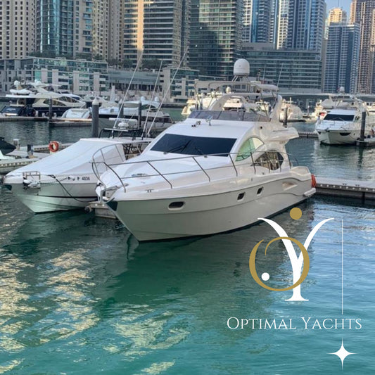 53ft Fly Bridge Yacht, Charter from Dubai Harbour 20pax (1 hour)