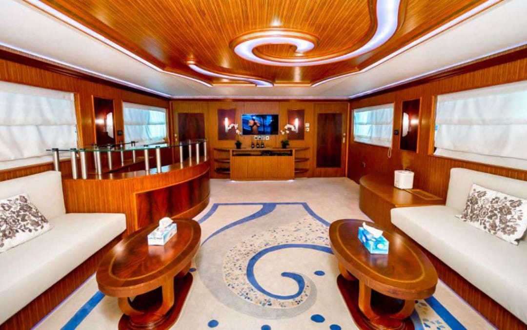 120ft Laffet Yacht Dubai | 100 Guests Luxury Charter from Dubai Harbour